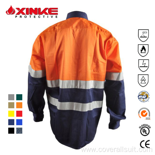 Wholesale Fire Retardant Shirts sleeve Fireproof Flame Retardant Welding Shirts Manufactory